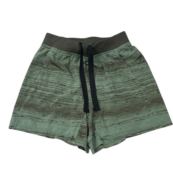 Lululemon Surge Short Medium Unlined Static Green Mens Run Gym Training Athletic - Picture 3 of 9